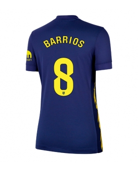Billige Fotballdrakt Atletico Madrid Pablo Barrios #8 Replika Bortedrakt Dame 2025-26 Kortermet Billige Fotballdrakt Atletico Madrid Pablo Barrios #8 Replika Bortedrakt Dame 2025-26 Kortermet